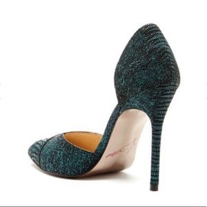 Kristen Cavallari Emerald Snake Skinned Heels